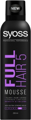 Syoss Full Hair 5, Supermocna pianka do włosów, 250ml