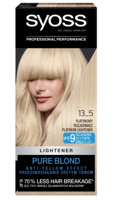 Syoss Color, farba do włosów, 13-5 platynowy rozjaśniacz