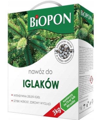 Biopon, nawóz granulowany do iglaków, 3kg