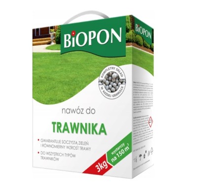 Biopon, nawóz granulowany do trawnika, 3kg