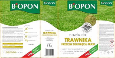Bopon nawóz granulowany do trawnika przeciw żółknięciu BiOPON 1kg