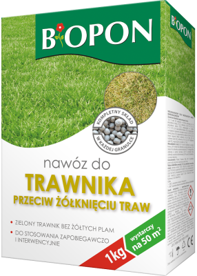 Bopon nawóz granulowany do trawnika przeciw żółknięciu BiOPON 1kg