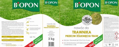 Bopon nawóz granulowany do trawnika przeciw żółknięciu BiOPON 3kg