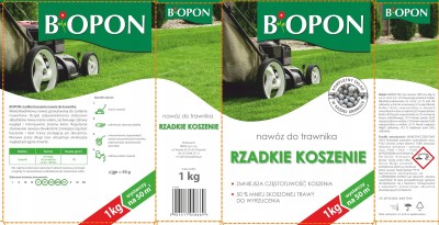 Bopon Rzadkie Koszenie spowolniający wzrost trawy nawóz granulowany do trawnika BiOPON 1kg
