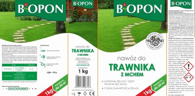 Bopon nawóz granulowany do trawnika z mchem BiOPON 1kg