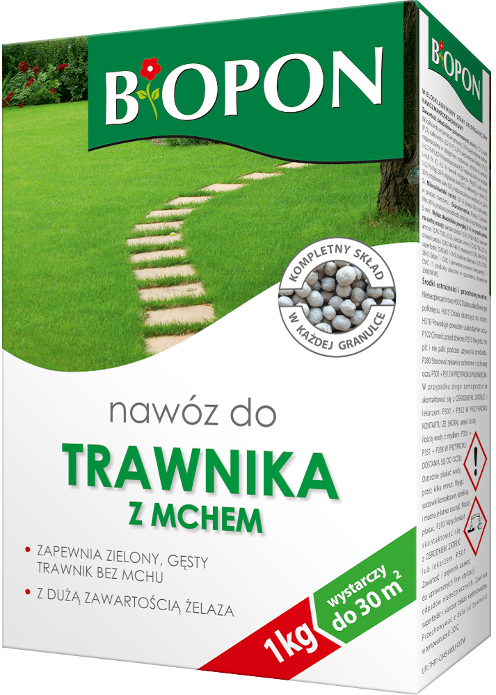 Bopon nawóz granulowany do trawnika z mchem BiOPON 1kg
