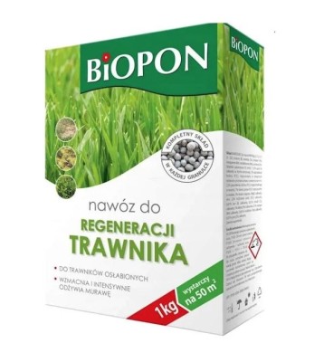 Biopon, nawóz granulowany do regeneracji trawnika, 1kg