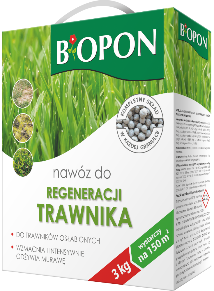 Bopon nawóz granulowany do regeneracji trawnika BiOPON 3kg
