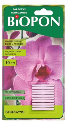 Biopon, pałeczki nawozowe do storczyków, 10 sztuk