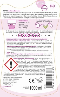 Bopon nawóz w płynie do roślin balkonowych BiOPON 1l
