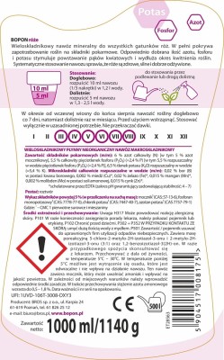 Bopon nawóz w płynie do róż BiOPON 1l