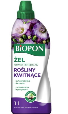 Biopon, żelowy nawóz mineralny do roślin kwitnących, 1l