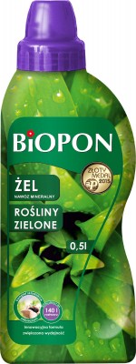 Biopon, żelowy nawóz mineralny do roślin zielonych, 500ml