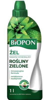 Biopon, żelowy nawóz mineralny do roślin zielonych, 1l