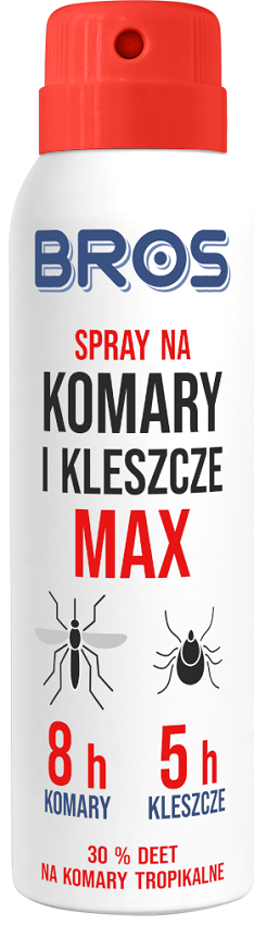 Bros Max środek odstraszający komary i kleszcze w sprayu 90ml