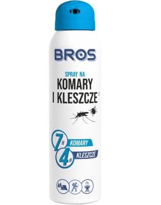 Bros środek odstraszający komary i kleszcze w sprayu 90ml