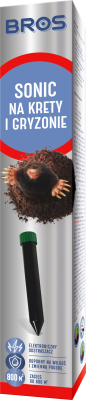 Bros Sonic elektroniczne urządzenie odstraszające krety 1 sztuka