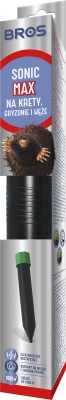 Bros Sonic Max elektroniczne urządzenie odstraszające krety zasięg 1000m 1 sztuka