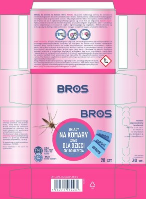 Bros Elektro Dla Dzieci wkładki zapasowe do urządzenia elektrycznego przeciw komarom 20 sztuk
