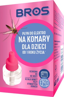 Bros Elektro Dla Dzieci płyn zapasowy do urządzenia elektrycznego przeciw komarom 60 nocy