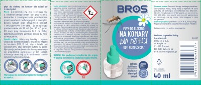 Bros Elektro Dla Dzieci płyn zapasowy do urządzenia elektrycznego przeciw komarom 60 nocy
