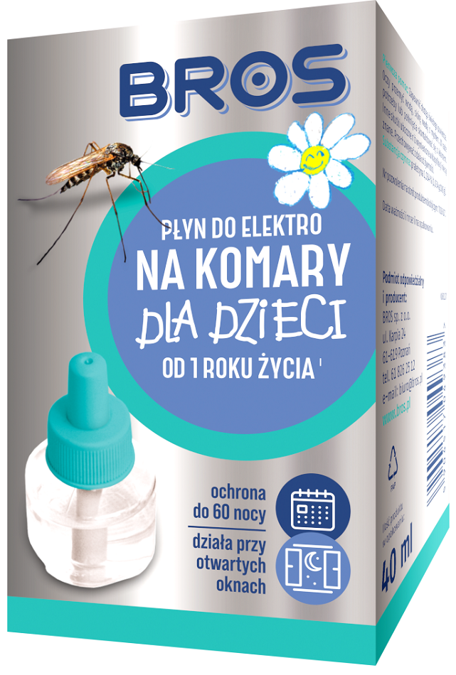 Bros Elektro Dla Dzieci płyn zapasowy do urządzenia elektrycznego przeciw komarom 60 nocy