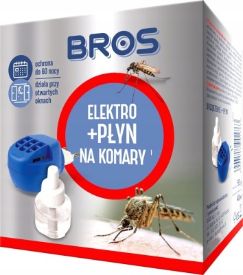 Bros Elektro urządzenie elektryczne z płynem przeciw komarom 60 nocy