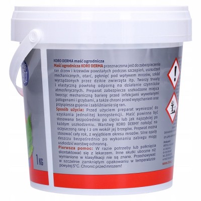 Bros Koro Derma maść ogrodnicza zabezpieczająca do drzew i krzewów 1kg