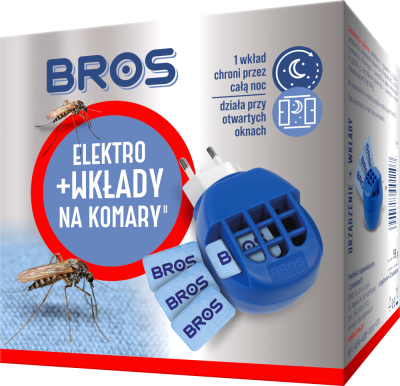 Bros Elektro urządzenie elektryczne przeciw komarom 10 wkładów