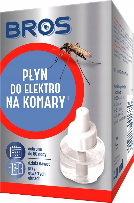 Bros Elektro płyn zapasowy do urządzenia elektrycznego przeciw komarom 60 nocy