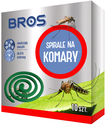 Bros spirala przeciw komarom - 10 sztuk