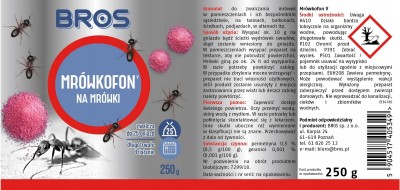 Bros Mrówkofon preparat do zwalczania mrówek granulat 250g