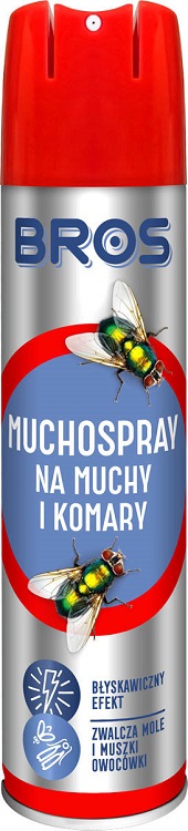 Bros Muchospray środek zwalczający muchy i komary spray 400ml