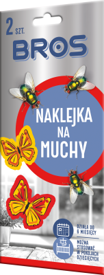 Bros naklejka na muchy 2 sztuki