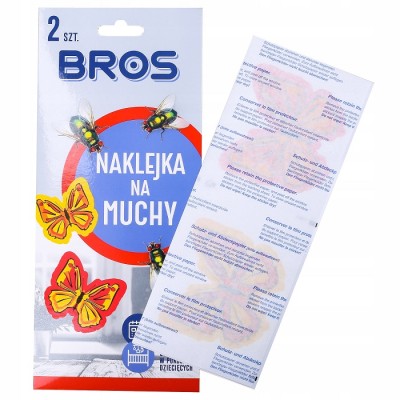 Bros naklejka na muchy - 2 sztuki