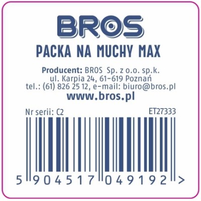 Bros Max packa na muchy i inne owady - 1 sztuka