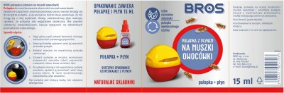 Bros pułapka z płynem na muszki owocówki