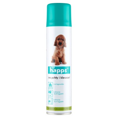 Happs, środek na pchły i kleszcze, spray 250ml