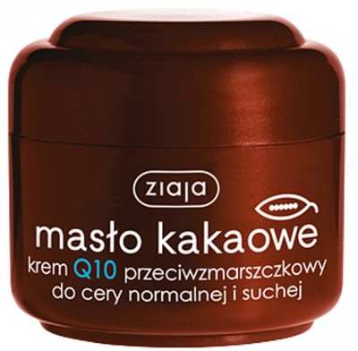 Ziaja Masło Kakaowe Q10, Przeciwzmarszczkowy krem do twarzy, 50ml