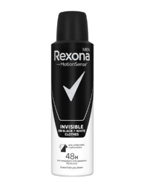 Rexona Men Invisible Black & White, dezodorant dla mężczyzn, spray 150ml