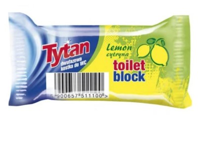 Tytan, dwufazowa zapasowa kostka do zawieszki, zapach cytrynowy