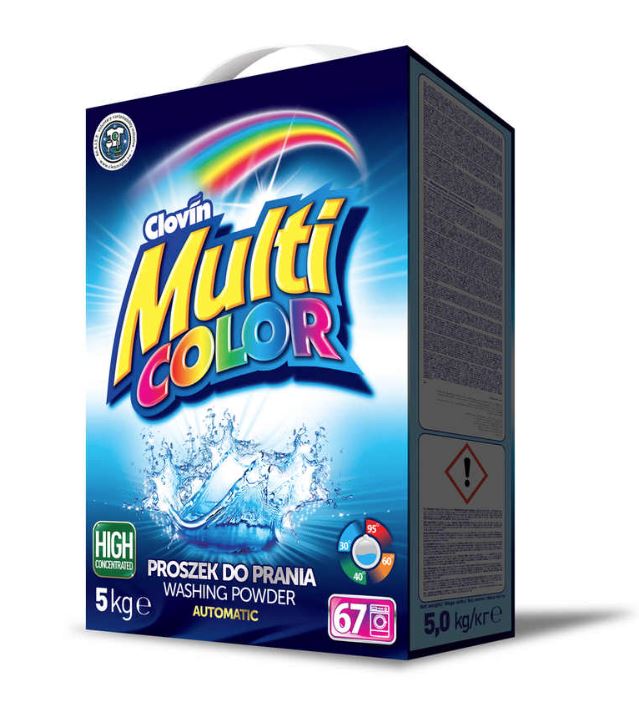 Multicolor, proszek do prania kolorowych tkanin, karton 5kg, 50 prań