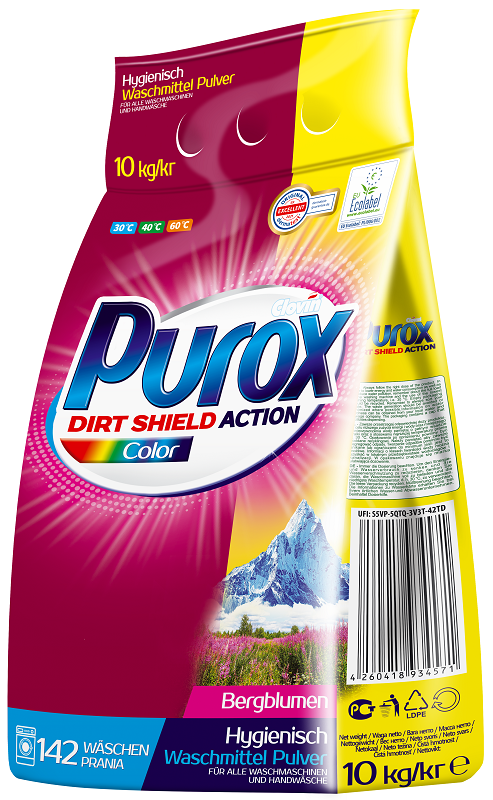 Purox Color proszek do prania kolorowych tkanin 10kg
