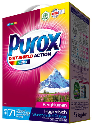 Purox Color proszek do prania kolorowych tkanin 5kg