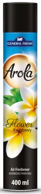 Arola, General Fresh, Kwiaty, odświeżacz powietrza, aerozol, 400ml