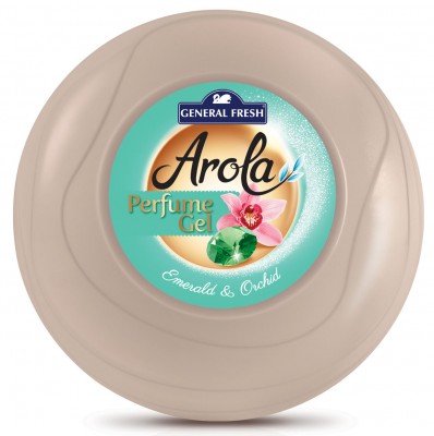 Arola, General Fresh, Prefume Gel, Kula, Emerald & Orchid, odświeżacz powietrza w żelu, 150g