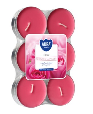 Bispol Maxi, Rose, podgrzewacze zapachowe, 6 sztuk