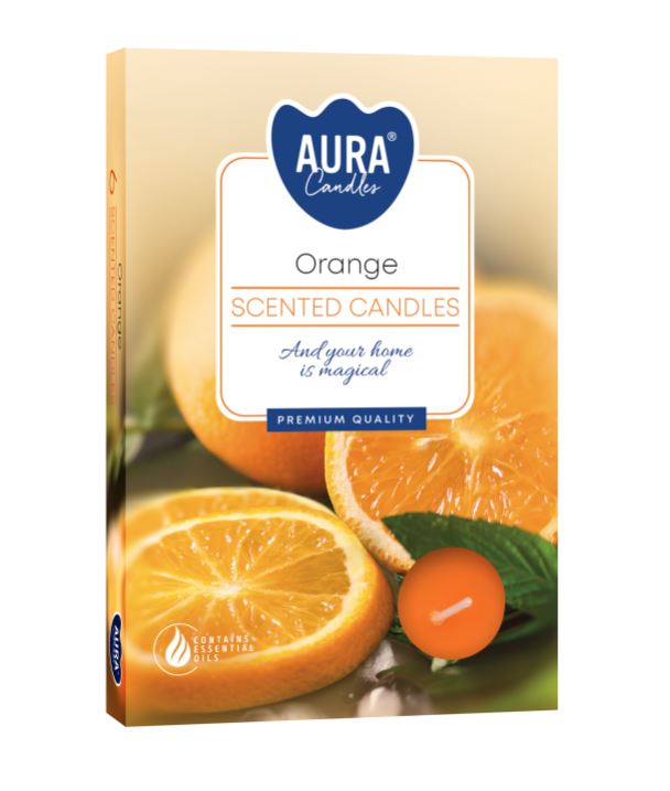 Bispol, Pomarańcza, podgrzewacze zapachowe, 6 sztuk