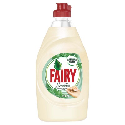 Fairy Tea Tree & Mint Sensitive, płyn do naczyń, 450ml
