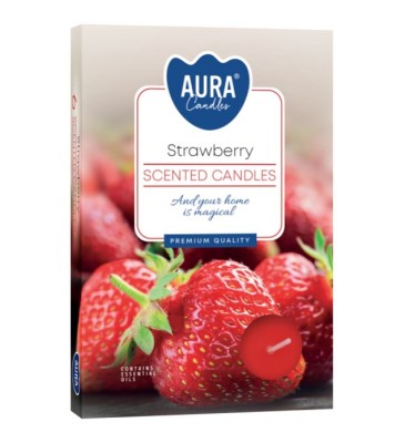 Bispol, Truskawka, podgrzewacze zapachowe, 6 sztuk